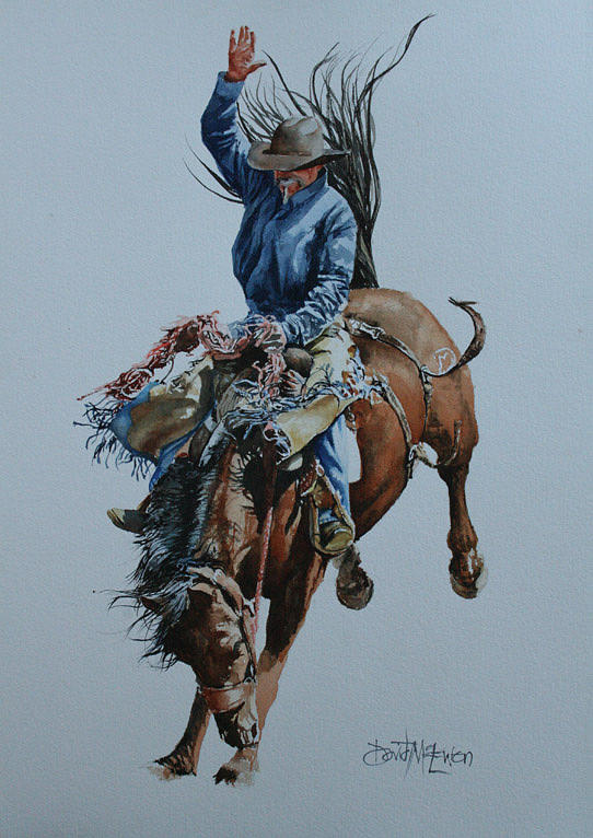 Horse Pastel - Rodeo 1 by David McEwen