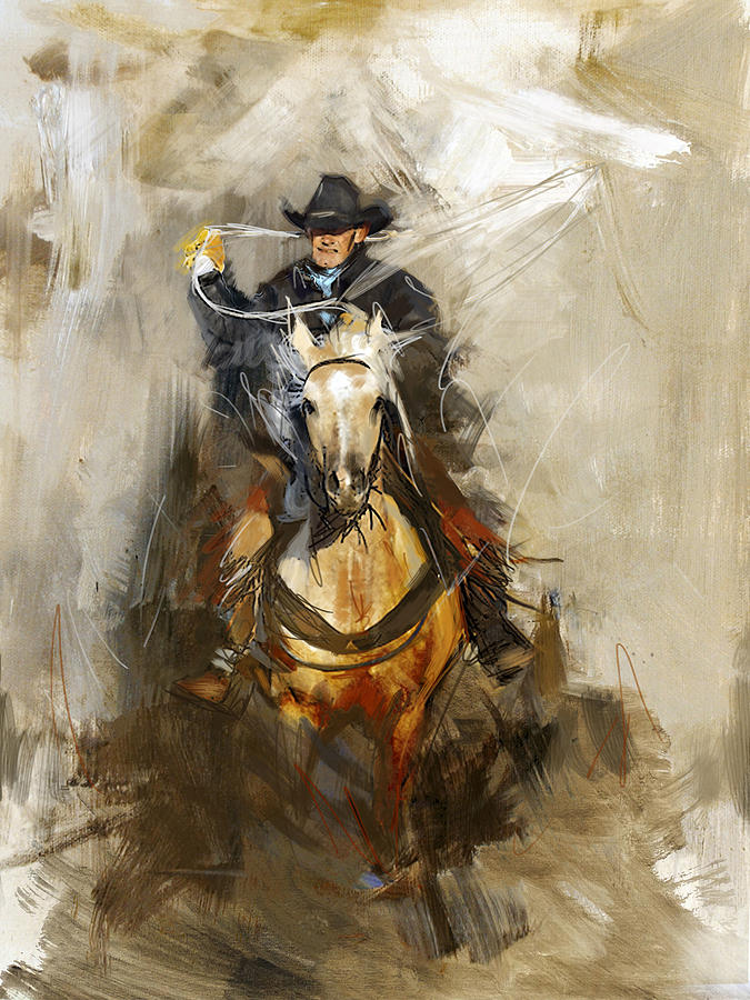 Rodeo 12 Painting by Maryam Mughal