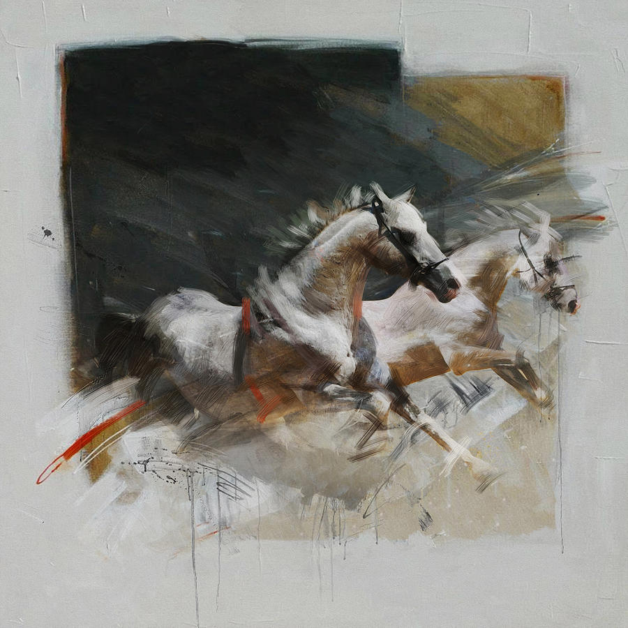 Rodeo 19 Painting by Maryam Mughal
