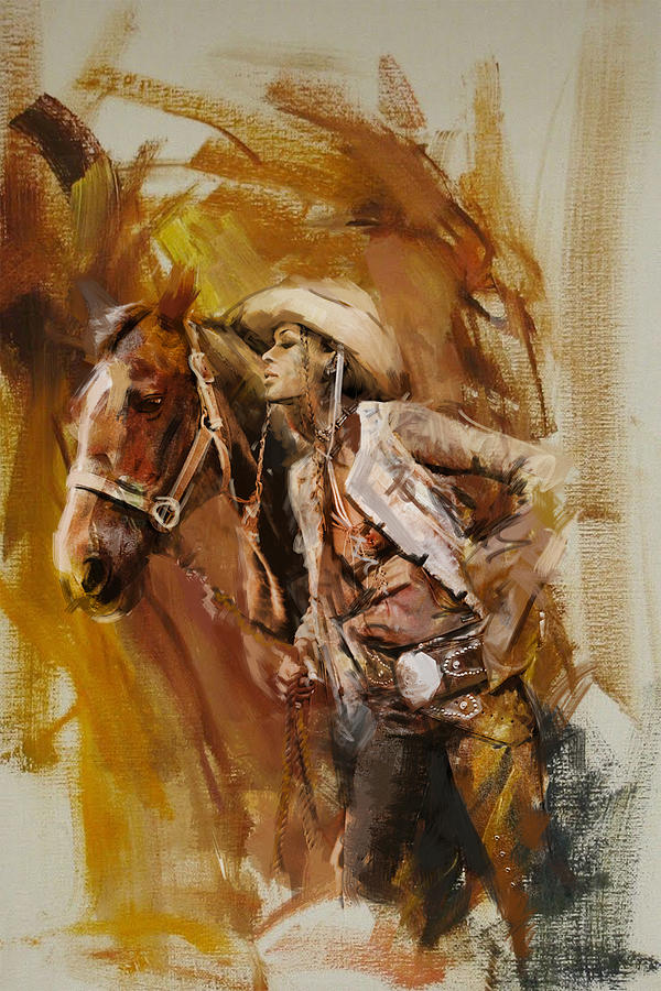 Austin Painting - Rodeo 21 by Maryam Mughal