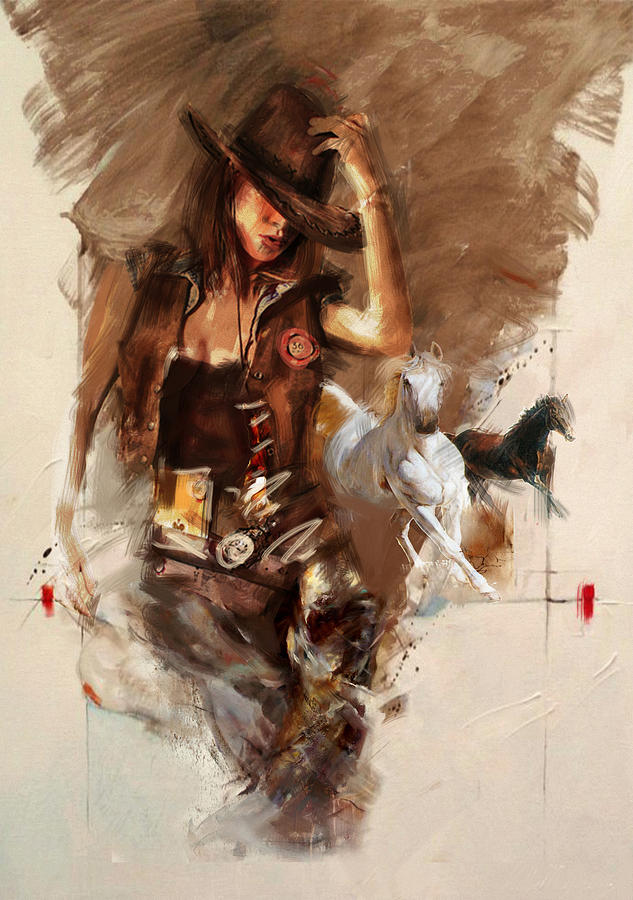 Rodeo 22 Painting by Maryam Mughal