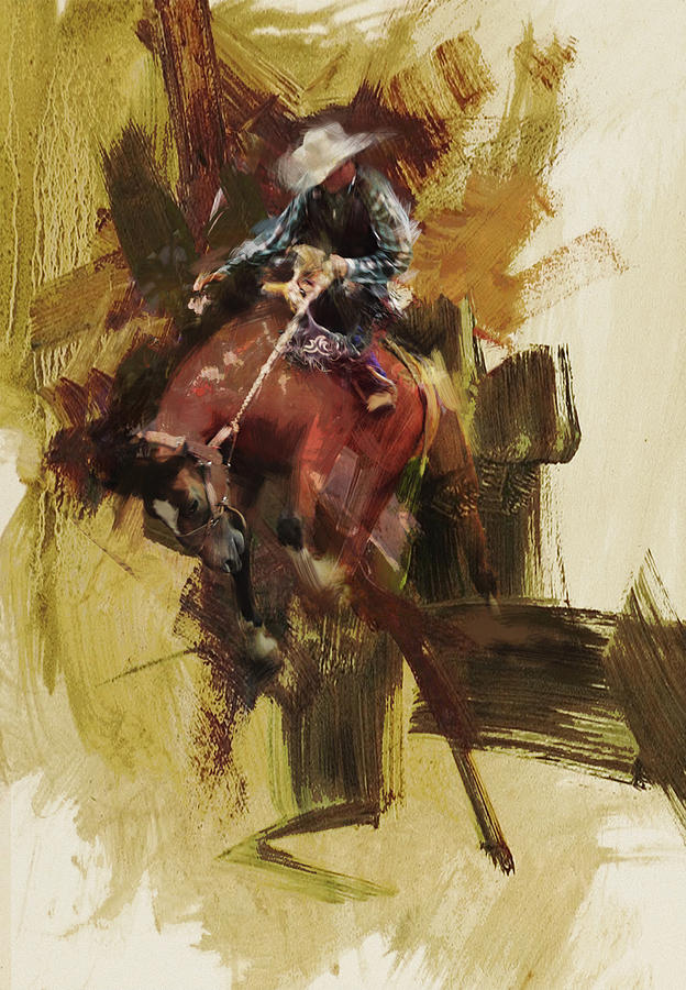 Rodeo 23 Painting by Maryam Mughal