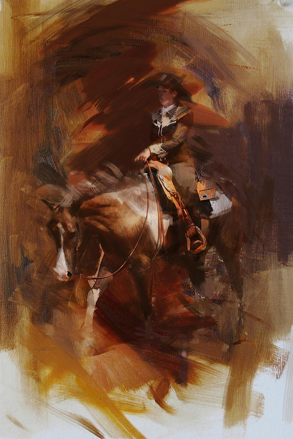 Rodeo 24 Painting by Maryam Mughal