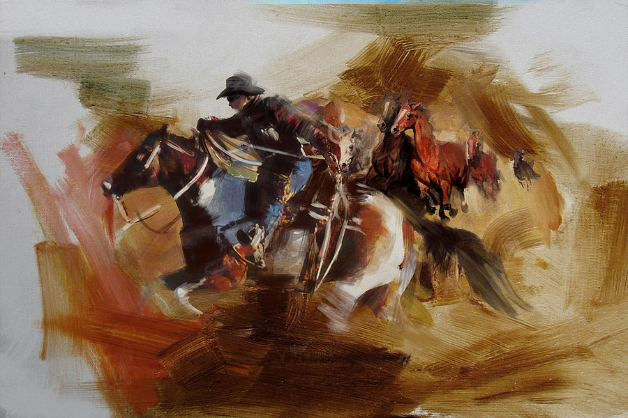 Austin Painting - Rodeo 25 by Maryam Mughal