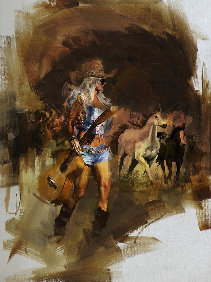 Rodeo 28 Painting by Maryam Mughal