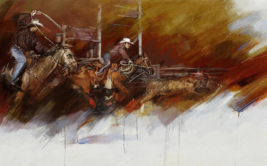 Austin Painting - Rodeo 36 by Maryam Mughal
