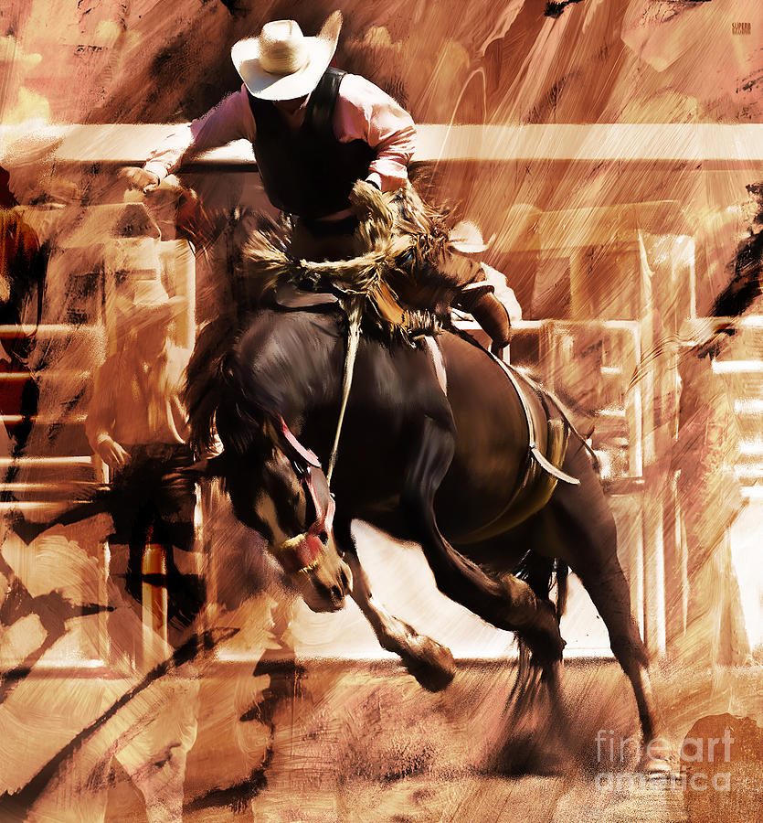 Rodeo 5401 Painting by Gull G