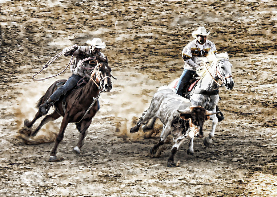 Rodeo Photograph by Angel Jesus De la Fuente