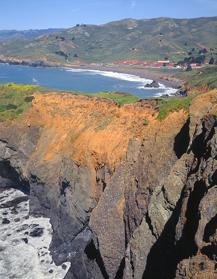 2A6150-Rodeo Beach and Fort Cronkhite  Photograph by Ed  Cooper Photography