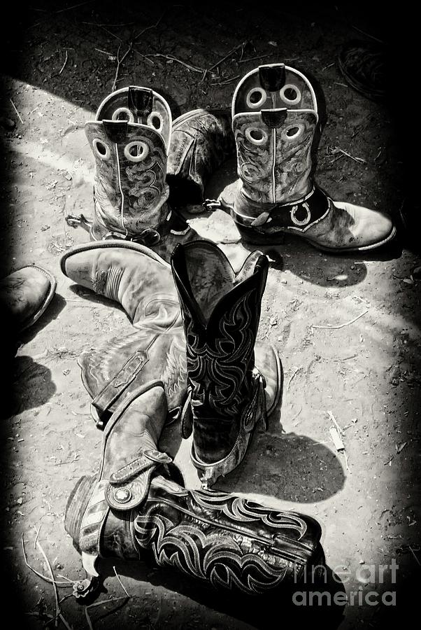 Rodeo Boots and Spurs Photograph by Gus McCrea