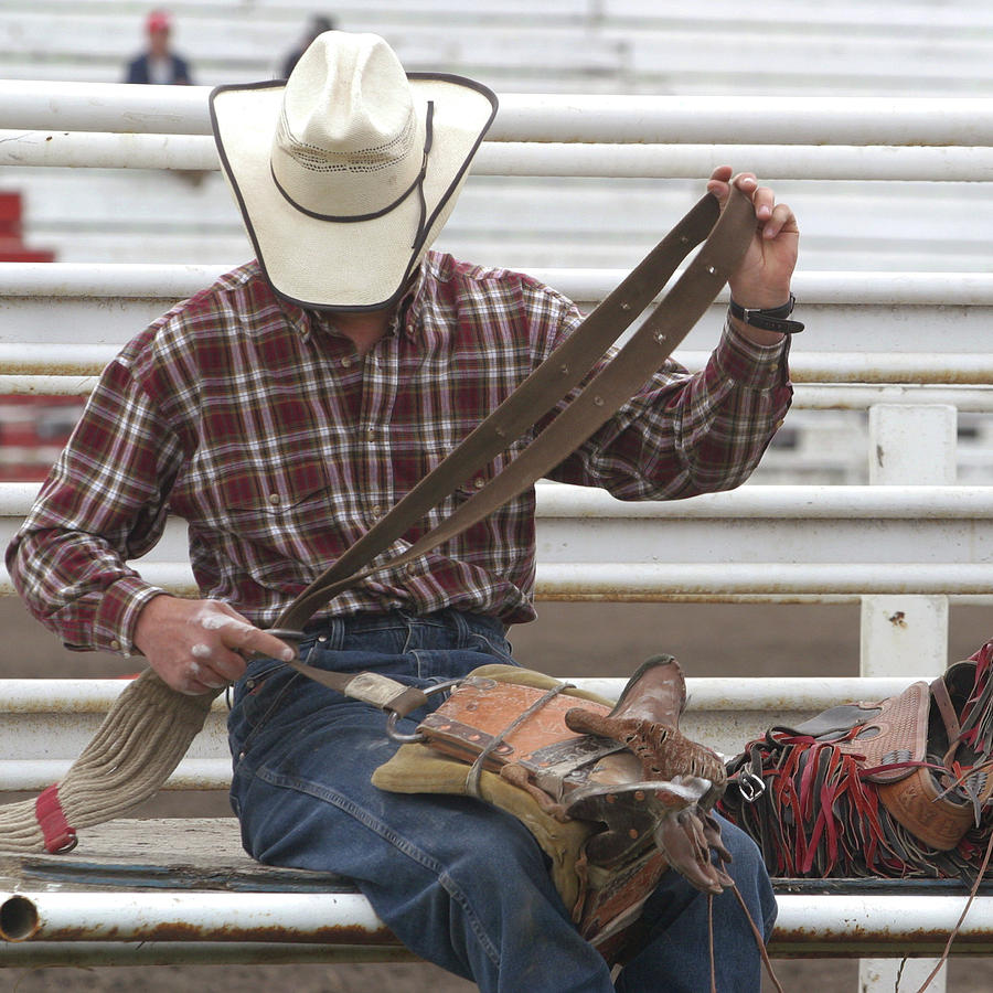 Sports Photograph - Rodeo Cowboy by Jack Dagley