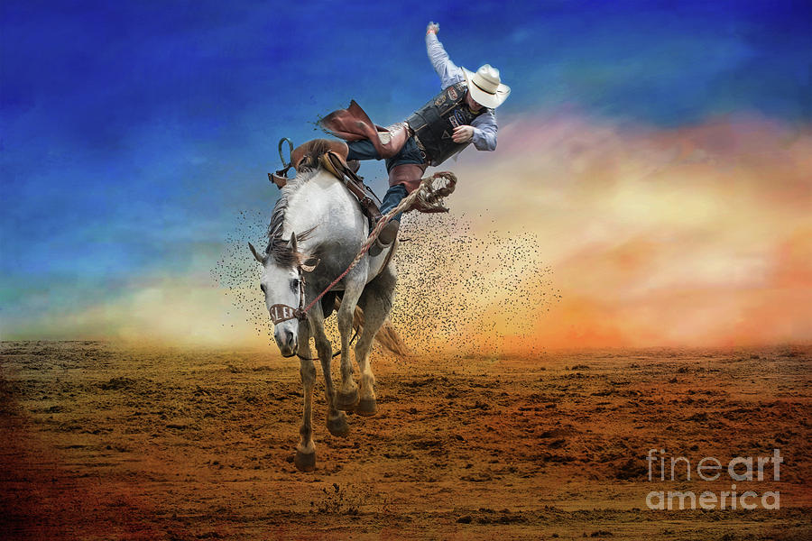 Rodeo Cowboy Photograph by Jim Hatch