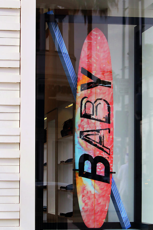 Rodeo Drive Surfboard Photograph by Art Block Collections