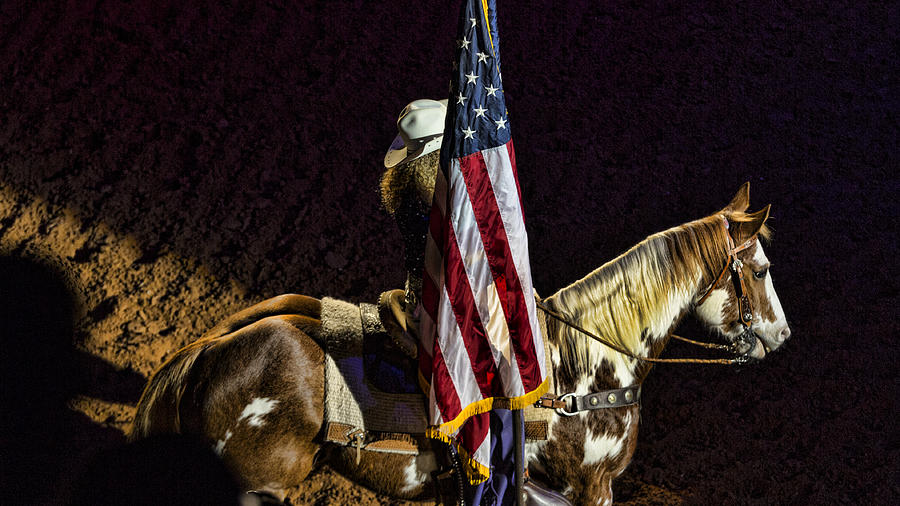 Fort Worth Photograph - Rodeo Patriotism by Stephen Stookey