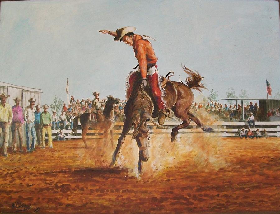 Rodeo Painting by Perrys Fine Art