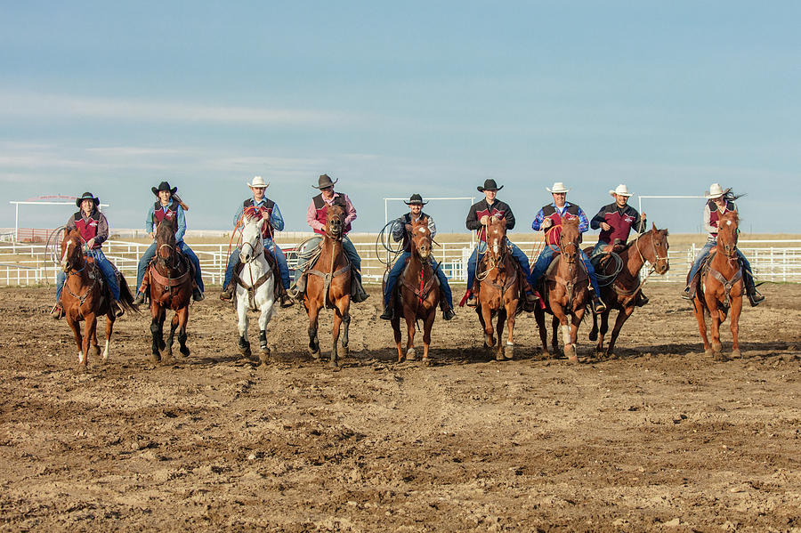 Rodeo Team Riders Photograph by Todd Klassy