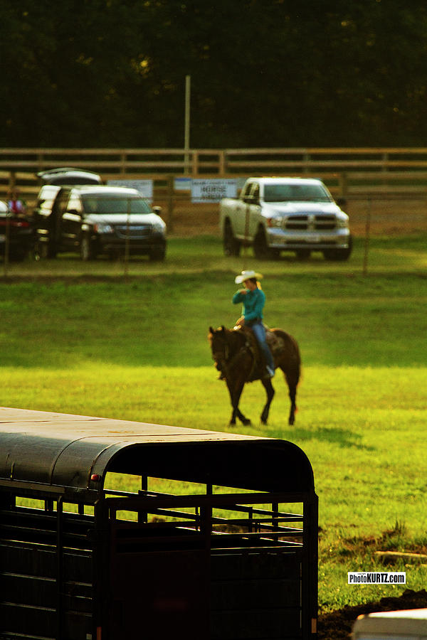 Rodeo warm up Photograph by Jeff Kurtz