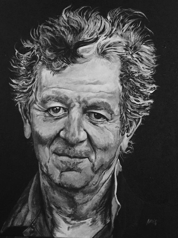 Rodney Crowell Portrait Painting by Amanda Davis - Fine Art America