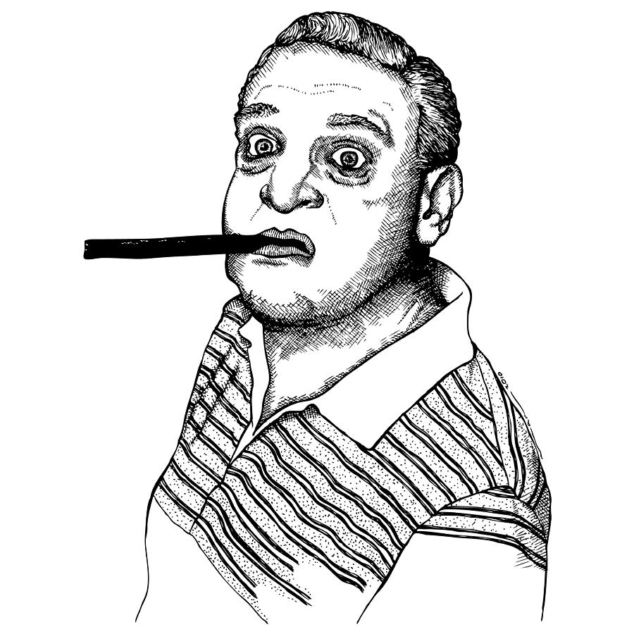 Actor Drawing - Rodney Dangerfield by Karl Addison
