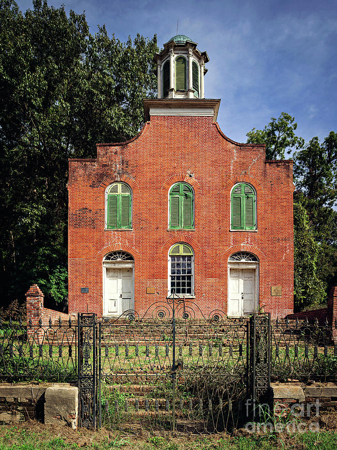 Brick Photograph - Rodney Presbyterian Churc by Joan McCool