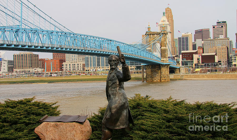 Roebling and his Bridge  1960 Photograph by Jack Schultz
