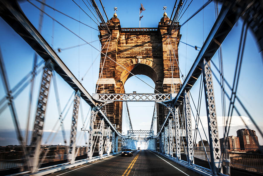Cincinnati Photograph - Roebling Bridge by Greg Grupenhof