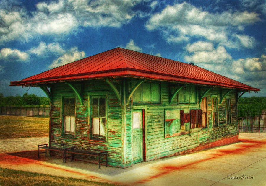 Train Photograph - Roebling Station 2 by Louise Reeves