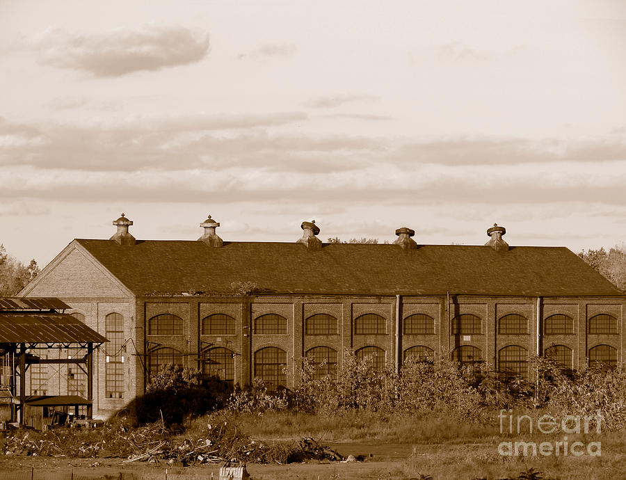 Vintage Photograph - Roebling Steel Mill Factory Building by Olivier Le Queinec