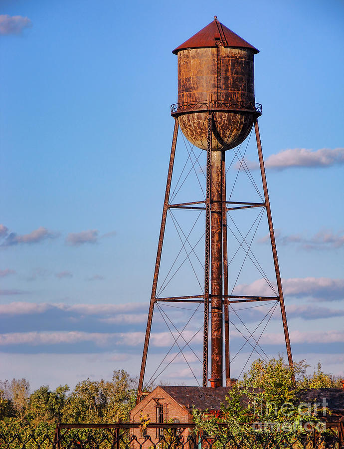 Roebling Steel Mill Water Tower Photograph by Olivier Le Queinec