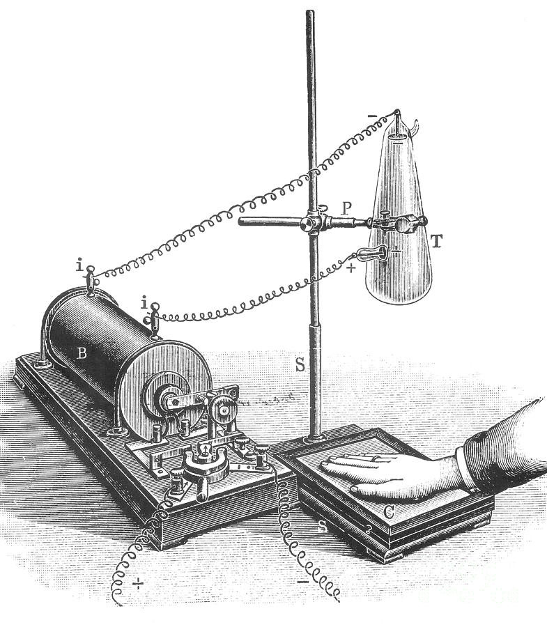 Tool Photograph - Roentgens X-ray Machine, 19th Century by Science Source