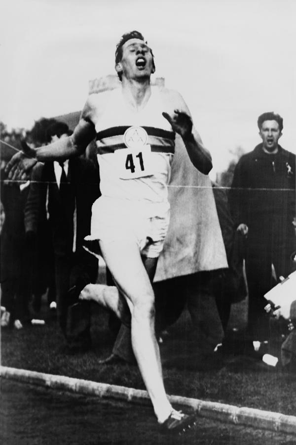 Roger Bannister Crossing The Finish Photograph by Everett