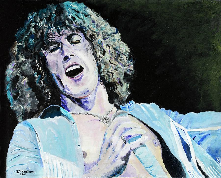 Roger Daltrey at Woodstock Painting by Bruce Schmalfuss