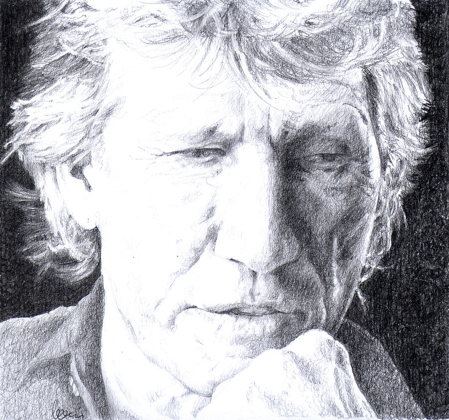 Roger Waters Drawing - Roger Waters of Pink Floyd by Liz Molnar