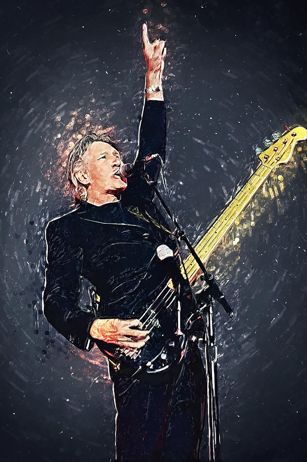 Roger Waters Digital Art - Roger Waters by Hoolst Design