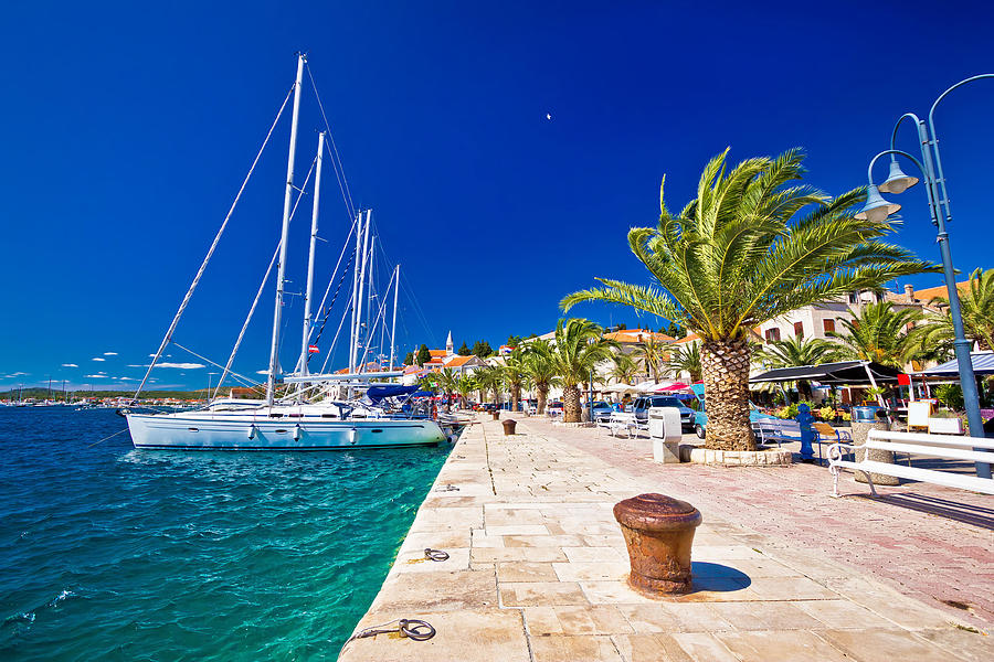 Rogoznica sailing destination in Dalmatia waterfront view Photograph by Brch Photography