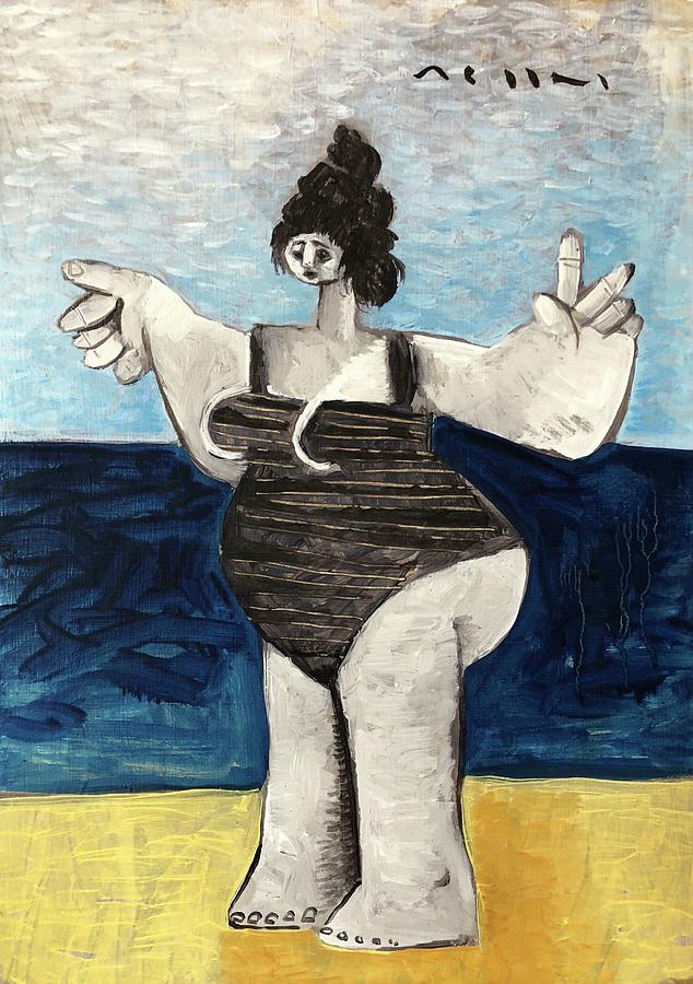 Summer Painting - ROGUE Beach Bums No 1  by Mark M Mellon