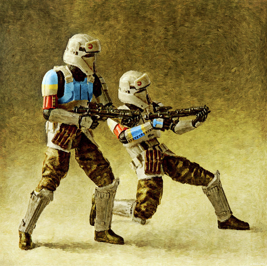 Rogue One Scarif Stormtroopers Digital Art by Weston Westmoreland
