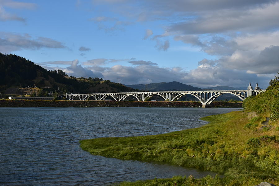 rogue-river-bridge-gold-beach-oregon-photograph-by-linda-baker