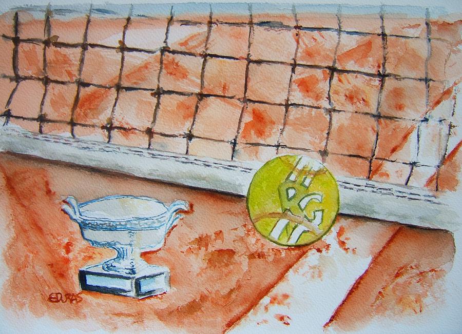 Roland Garros Painting by Elaine Duras