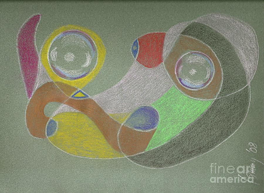 Orbs Drawing - Roley Poley Horizontal by Rod Ismay