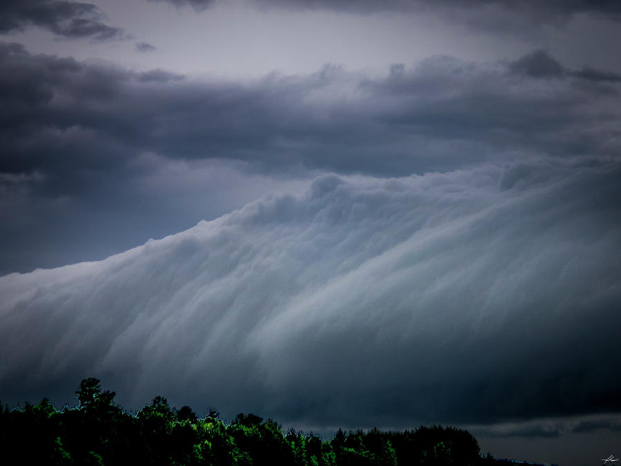 Thunderstorm Photograph - Roll Cloud 001 by Phil And Karen Rispin