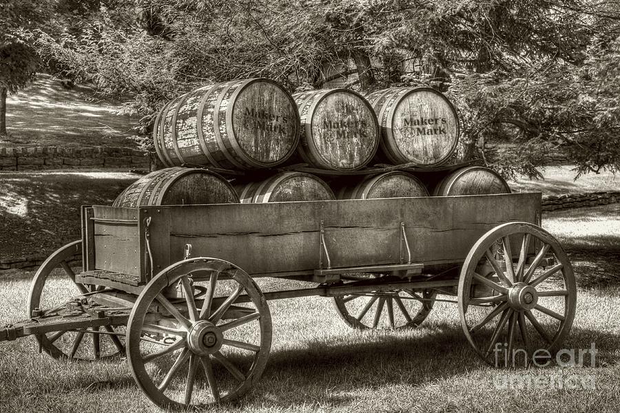Roll Out The Barrels Sepia Tone Photograph by Mel Steinhauer