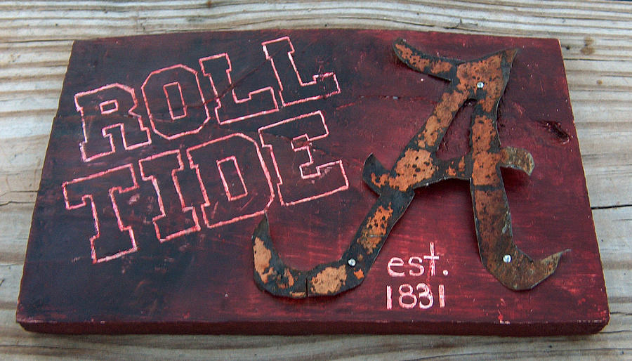 Roll Tide Alabama Mixed Media