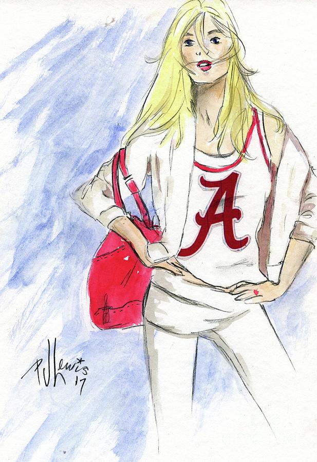 Roll Tide Painting by PJ Lewis