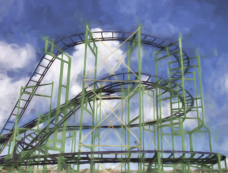 Roller Coaster Abstract Photograph by Gary Slawsky