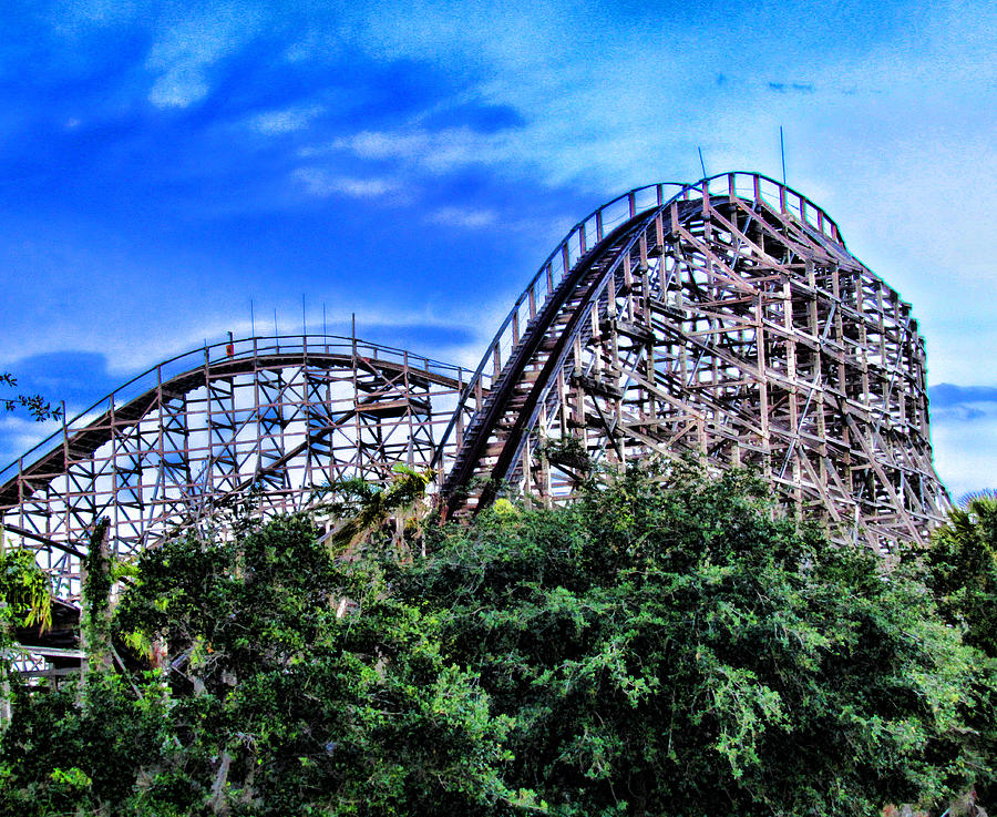 Roller Coaster Photograph by Sean Dorazio - Pixels