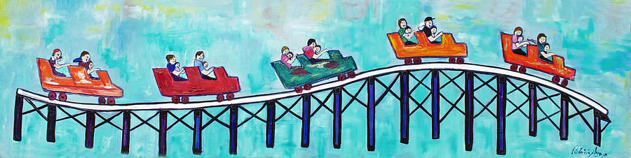 Roller Fun Painting by Patricia Arroyo