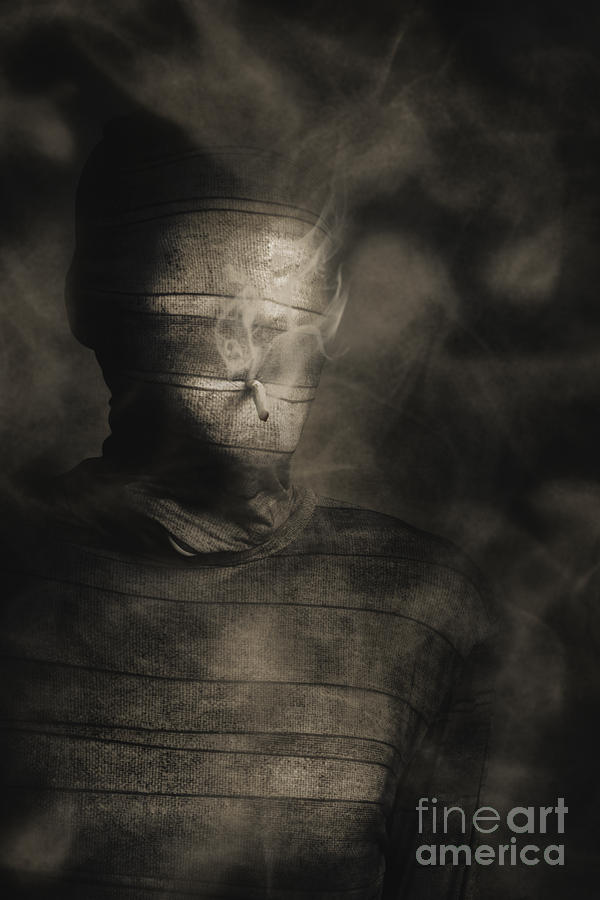 Rollie the smoking mummy Photograph by Jorgo Photography