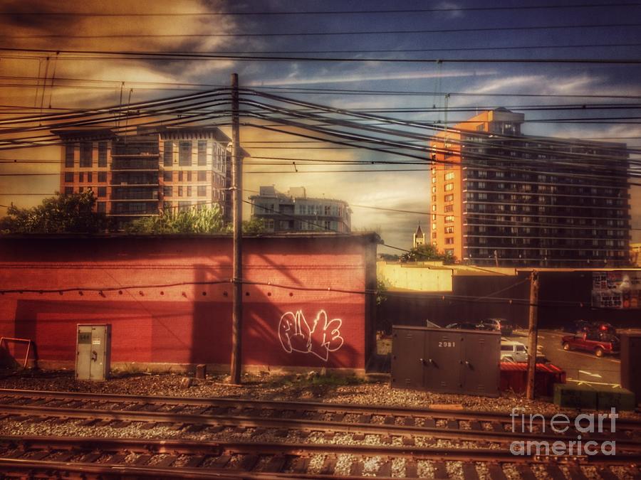 Edward Hopper Photograph - Rolling Along the Tracks - From the New Jersey Transit Line by Miriam Danar