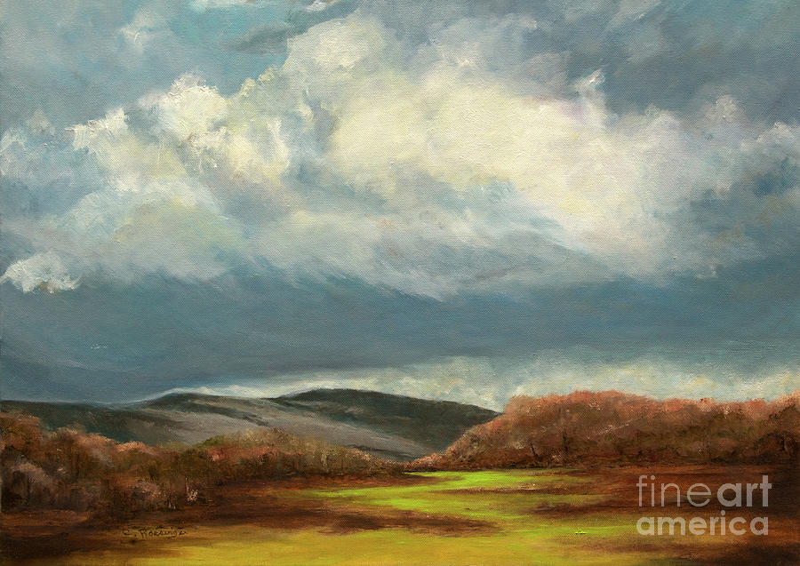 Rolling Clouds Over the Appalachian Mountains Painting by Paint Box Studio